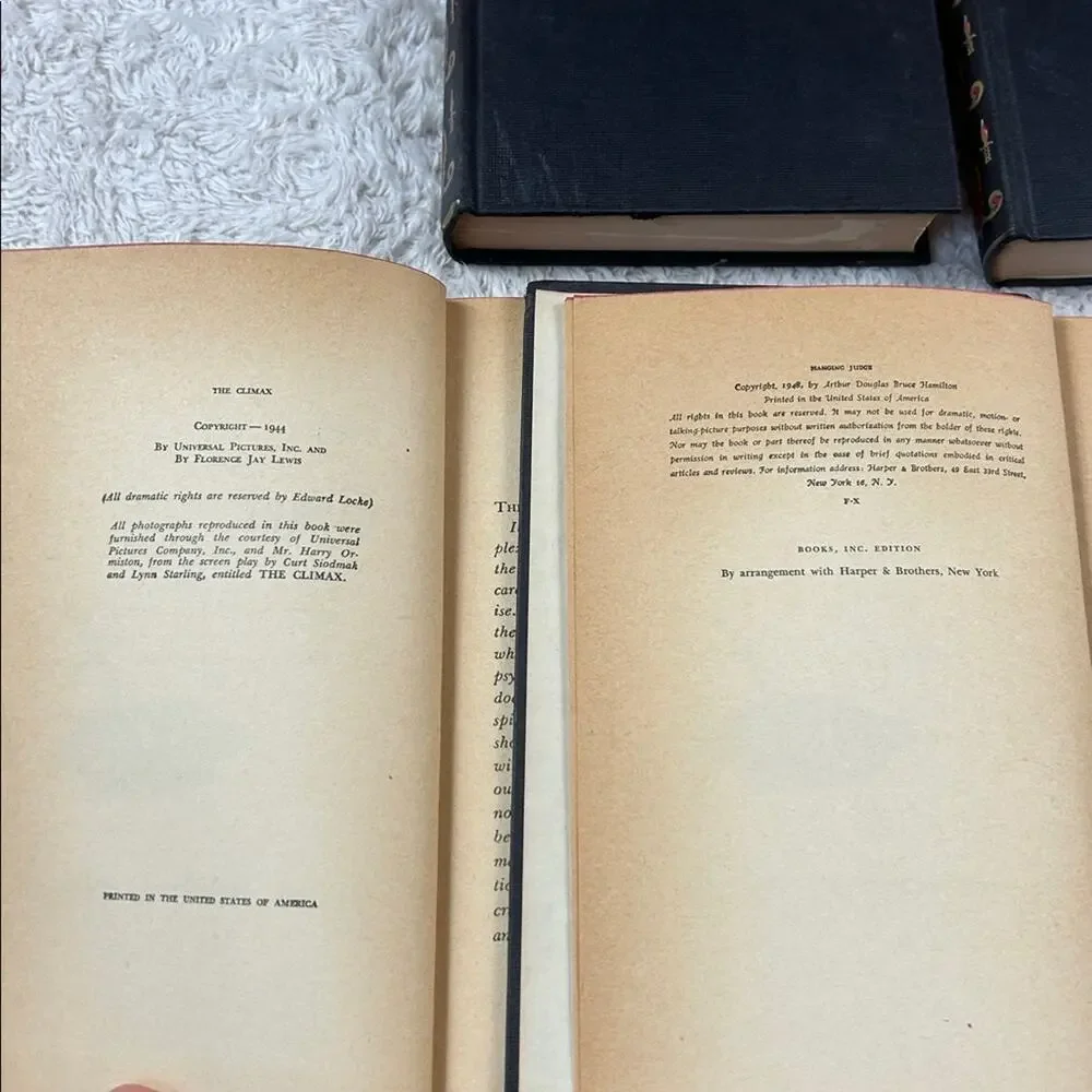 Lot of 4 Books Inc Dagger Cover HC books - Hanging Judge, Lady‎ Forgot, Climax